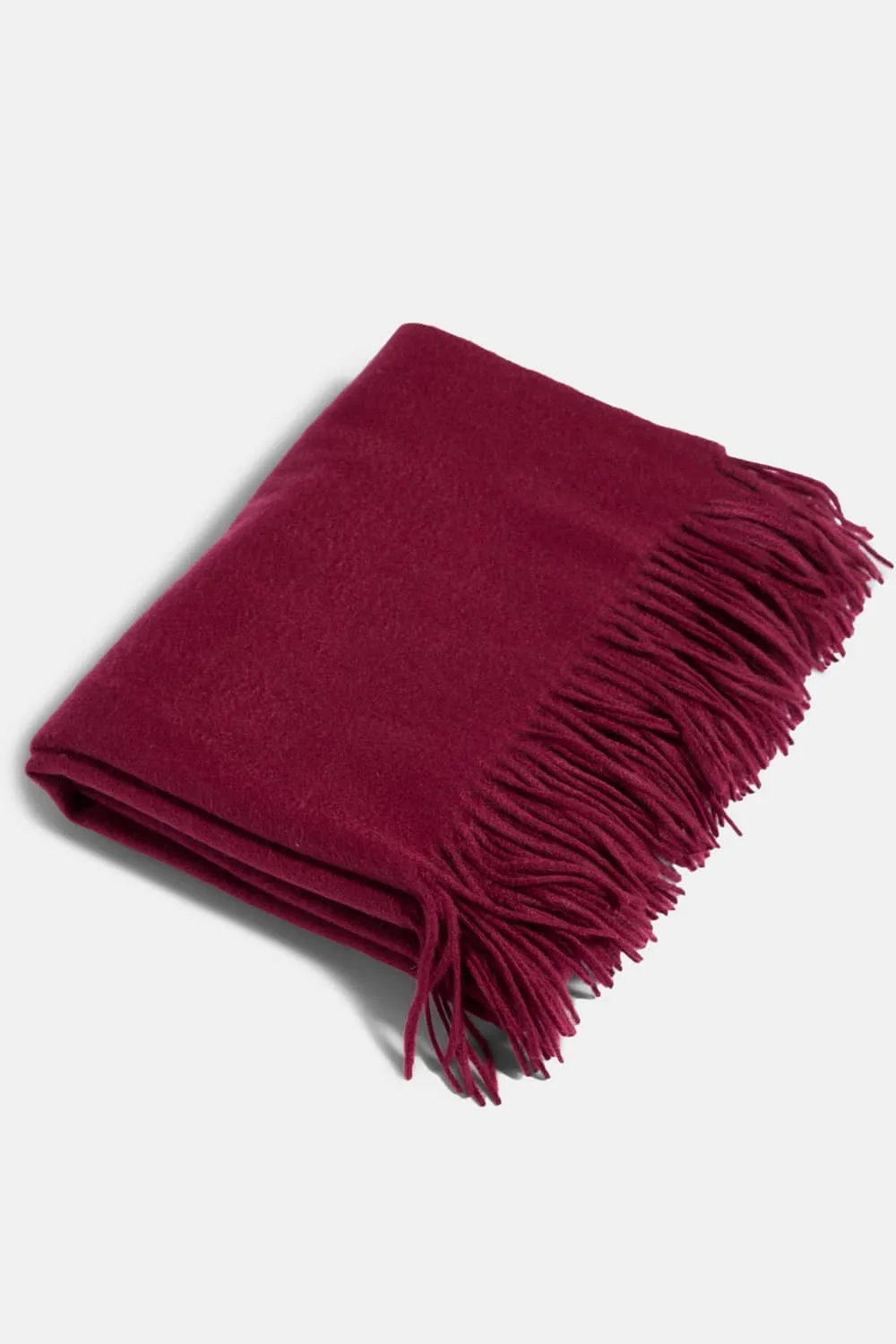 100% Pure Cashmere Fringe Throw Blanket with Gift Box