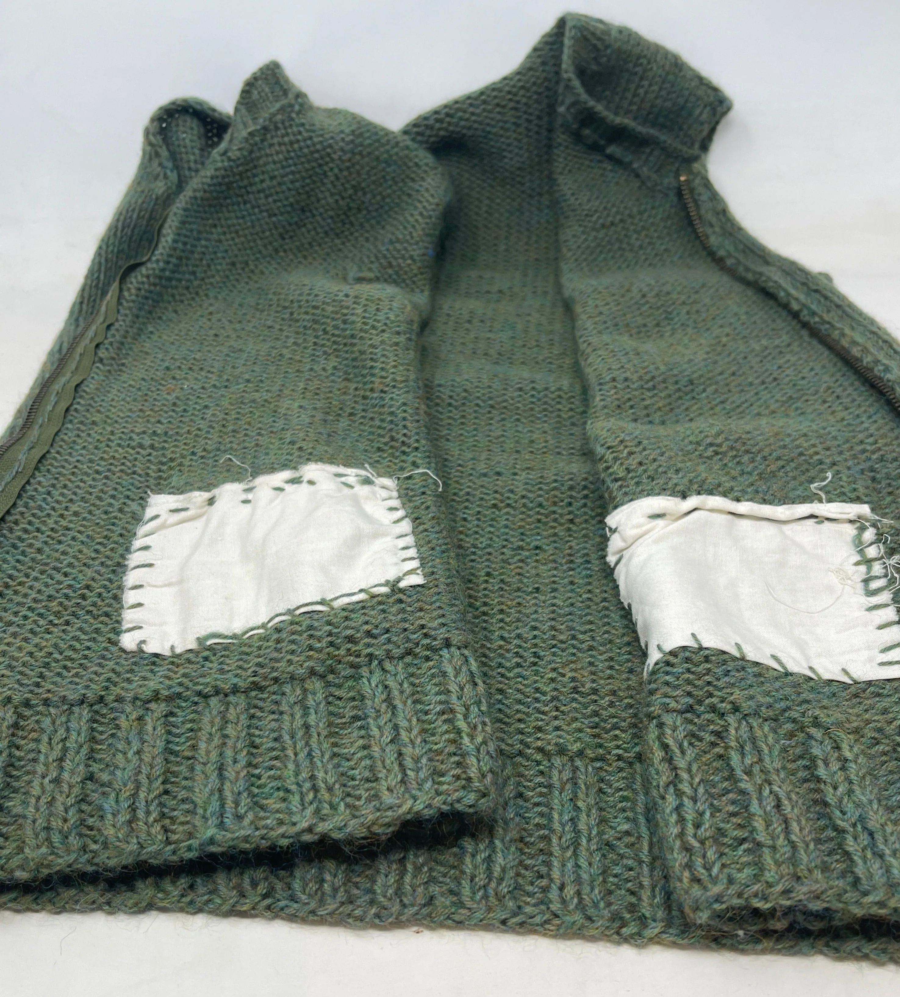 1940's Home Knitted Woollen Waist Coat