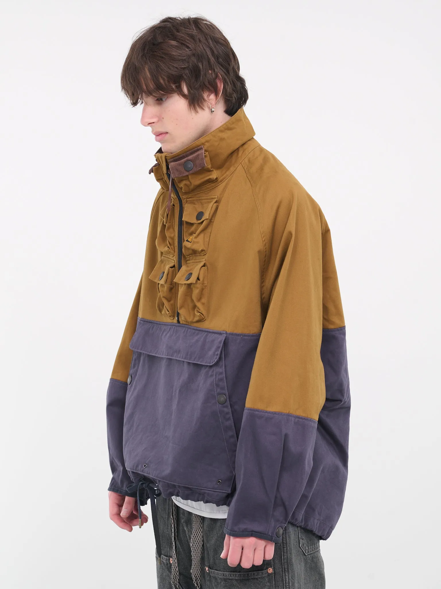 2-Tone Chino Nickle 6 Anorak (K2310LJ092-CNV-CAMEL-NAVY)