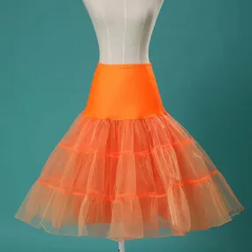 3 Tiered Orange Petticoat