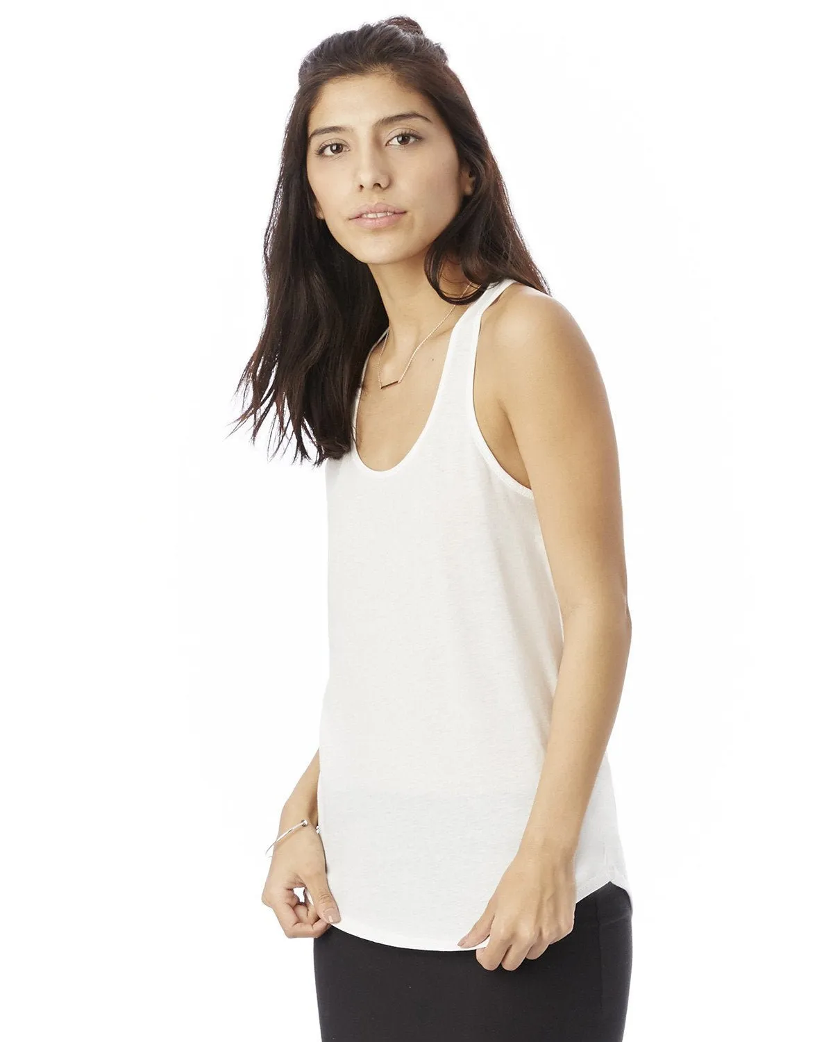 Alternative 04031C1 Ladies' Shirttail Satin Jersey Tank