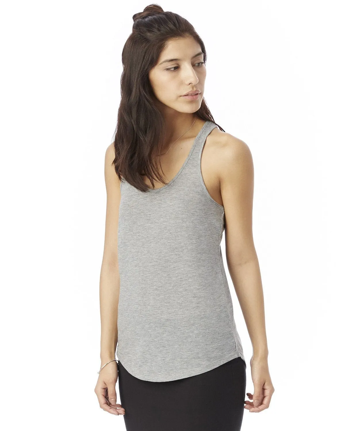 Alternative 04031C1 Ladies' Shirttail Satin Jersey Tank