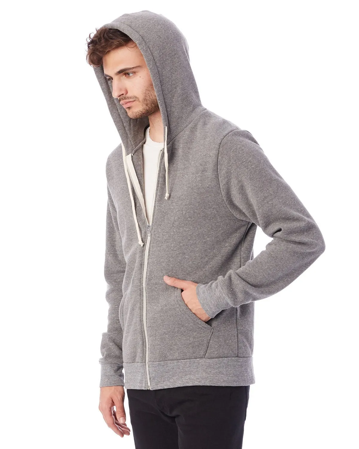 Alternative AA9590 Men's Rocky Eco-Fleece Zip Hoodie