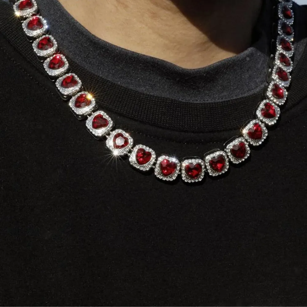 American Heart Diamond Cuban Necklace