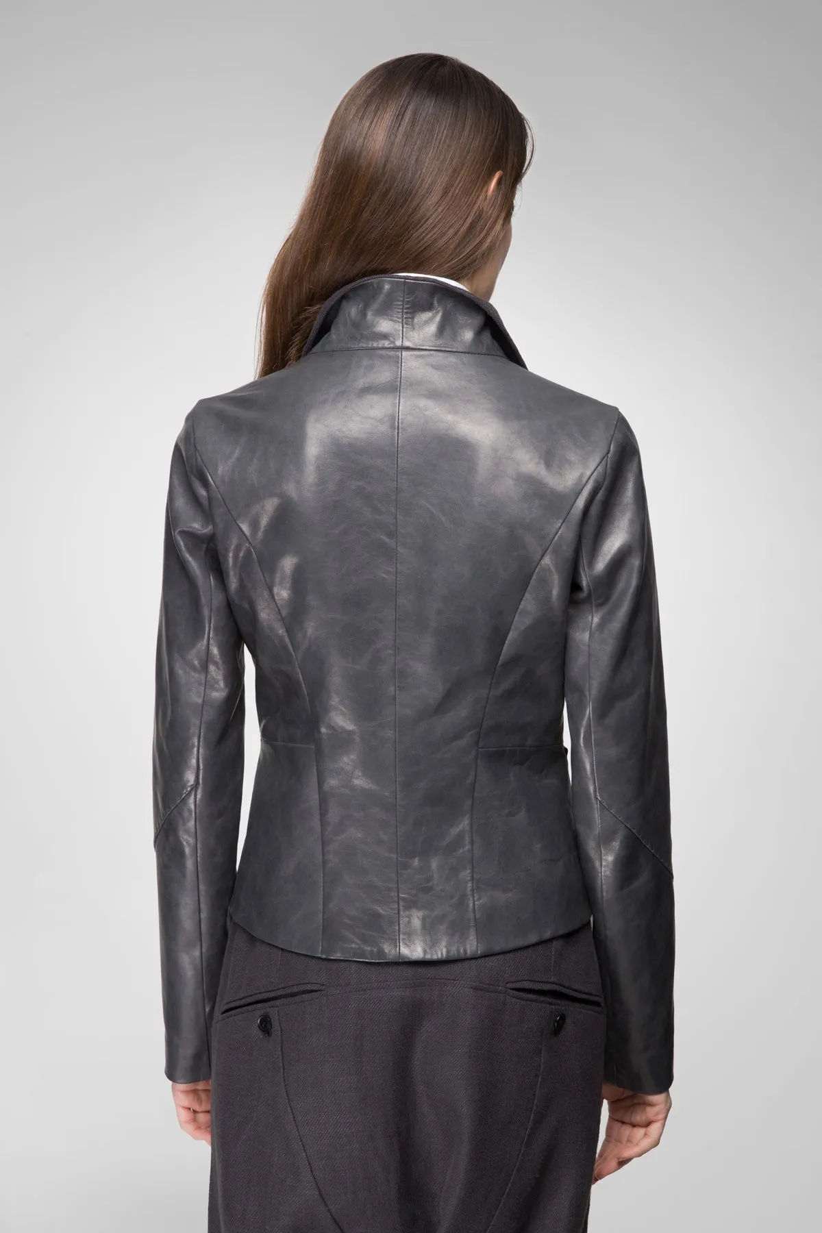 Anthracite Leather Jacket