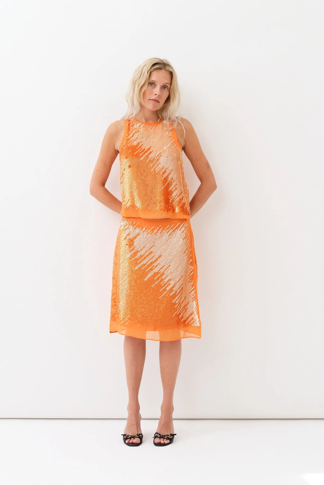 Antonia Skirt — Burned Orange