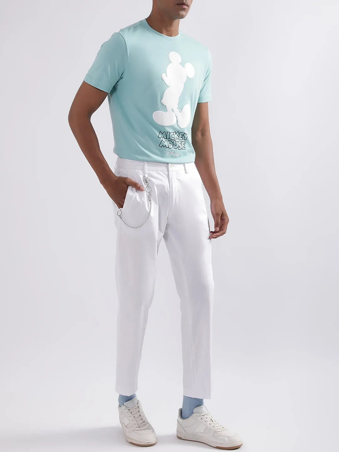 Antony Morato Blue Printed Regular Fit T-Shirt