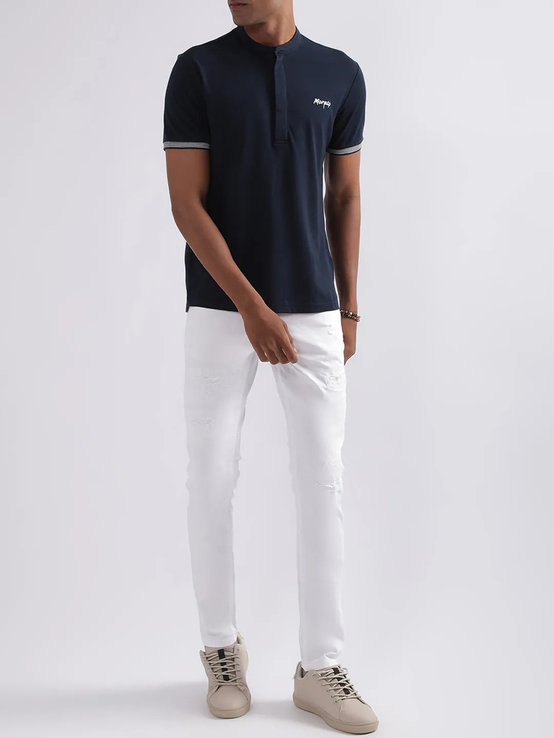 Antony Morato Blue Regular Fit T-Shirt