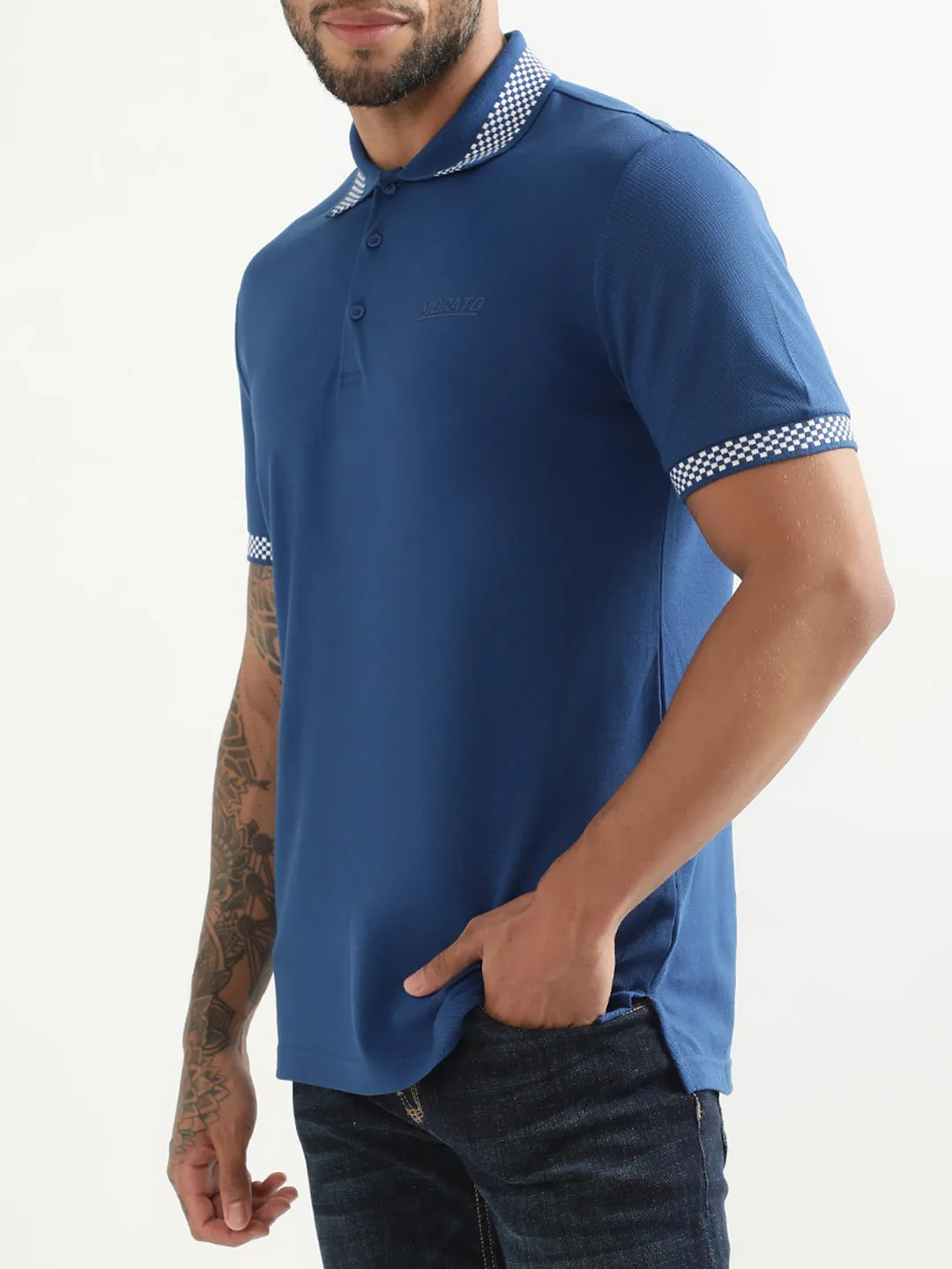 Antony Morato Blue Slim Fit Polo T-Shirt