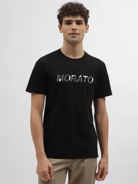 Antony Morato Men Black Printed Round Neck Short Sleeves T-Shirt