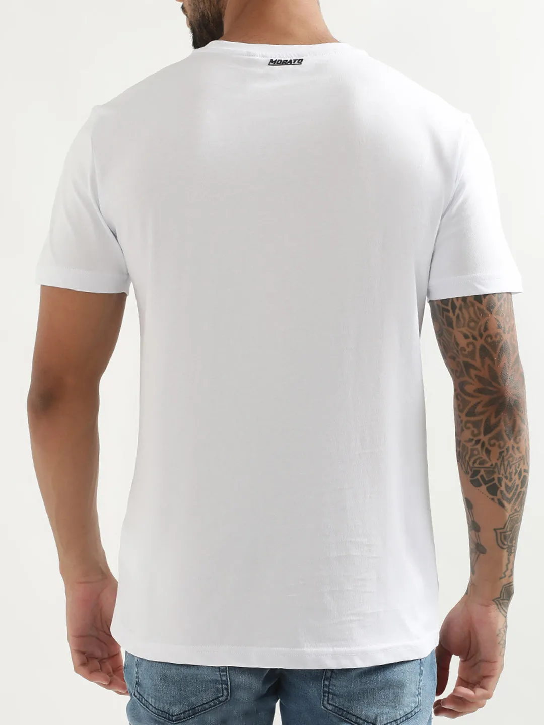 Antony Morato White Printed Slim Fit T-Shirt