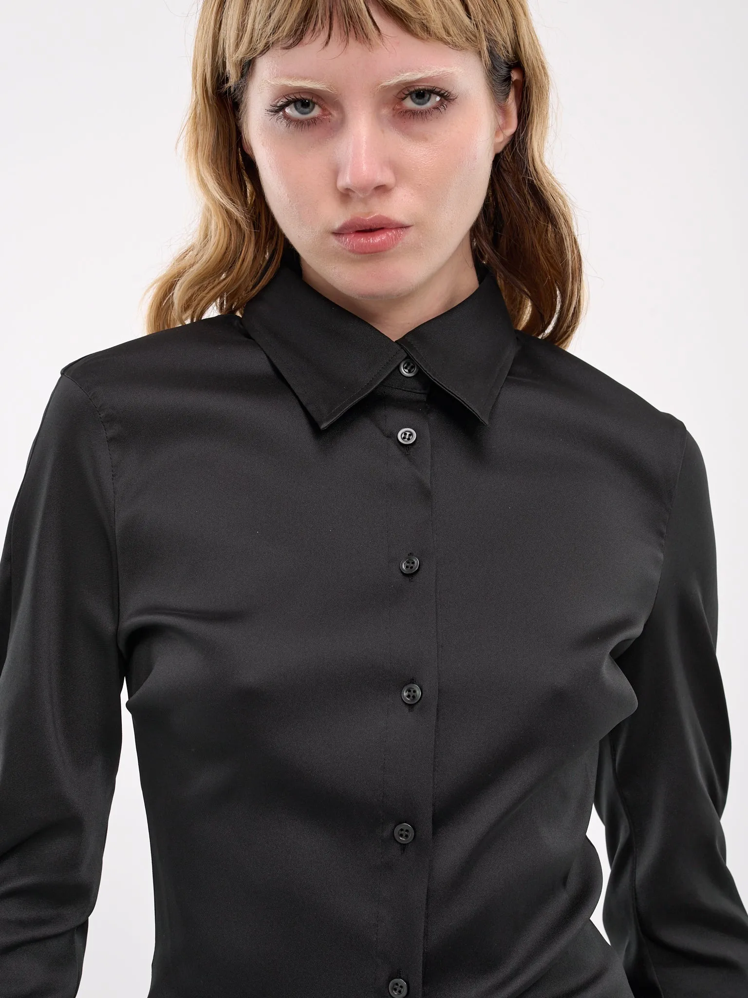 Asymmetric Button-Up Shirt (AC0704-900-BLACK)