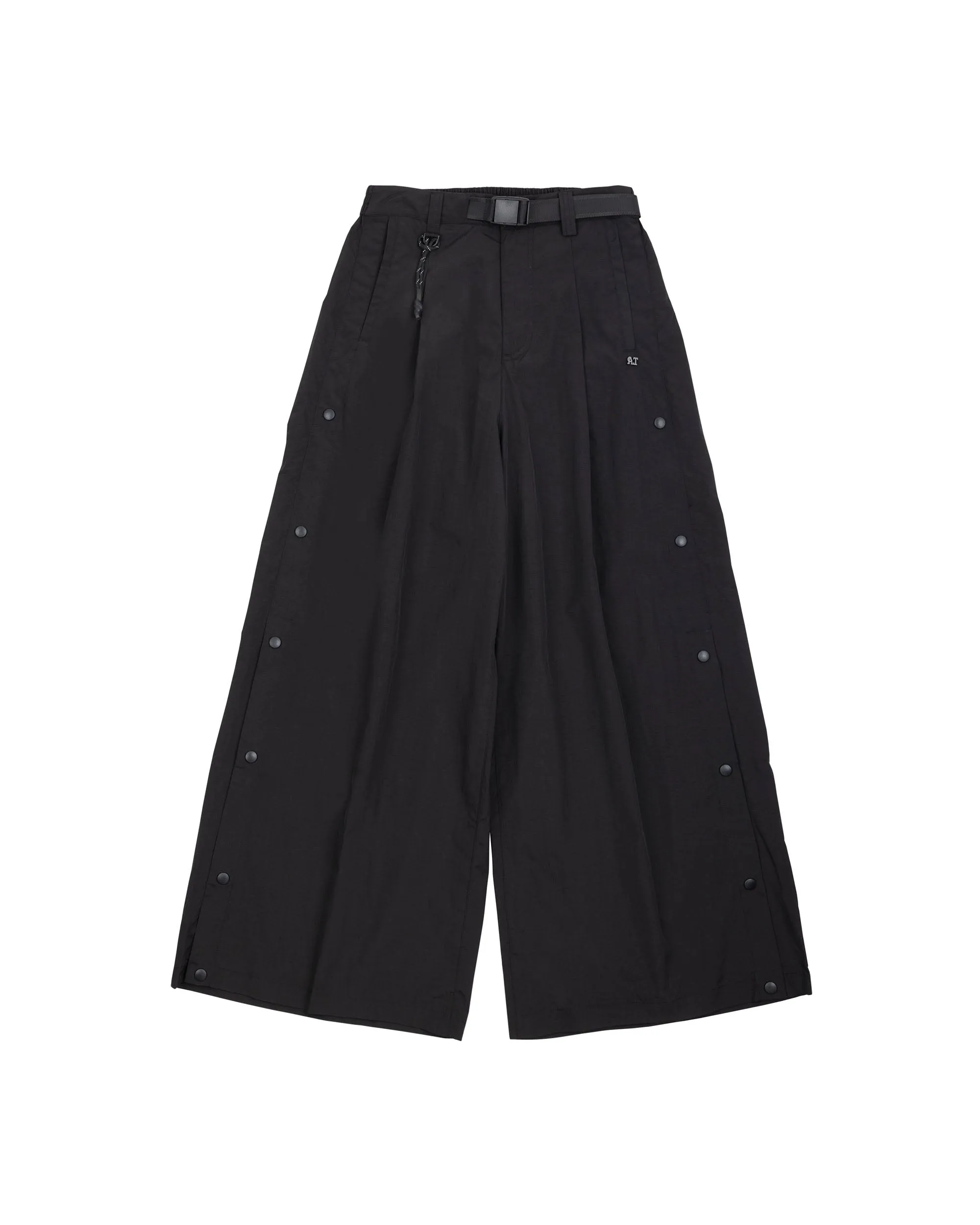 A.T OUTDOOR Nylon Button Side Wide Pant