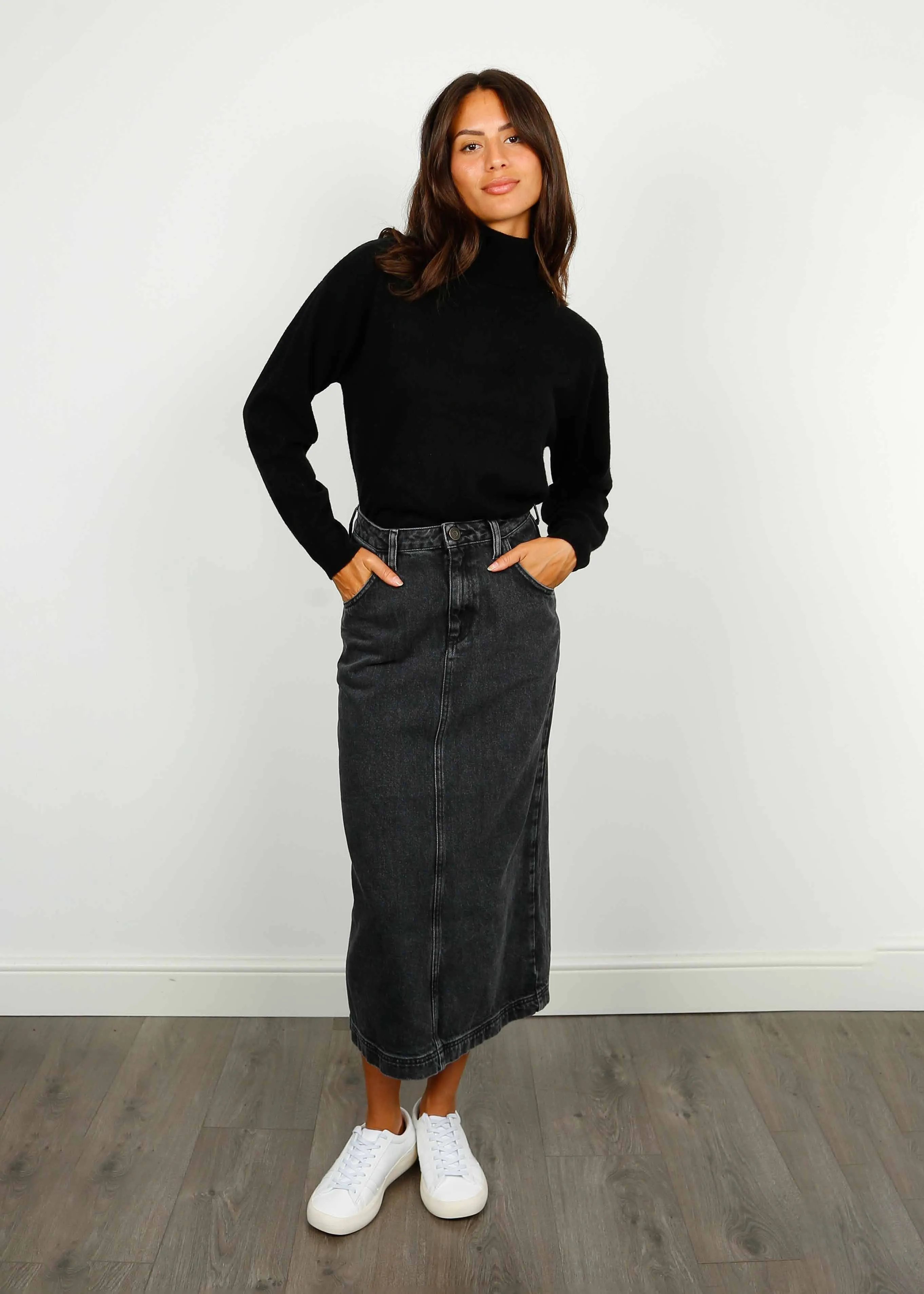 AV Yopday Skirt in Black Salt&Pepper