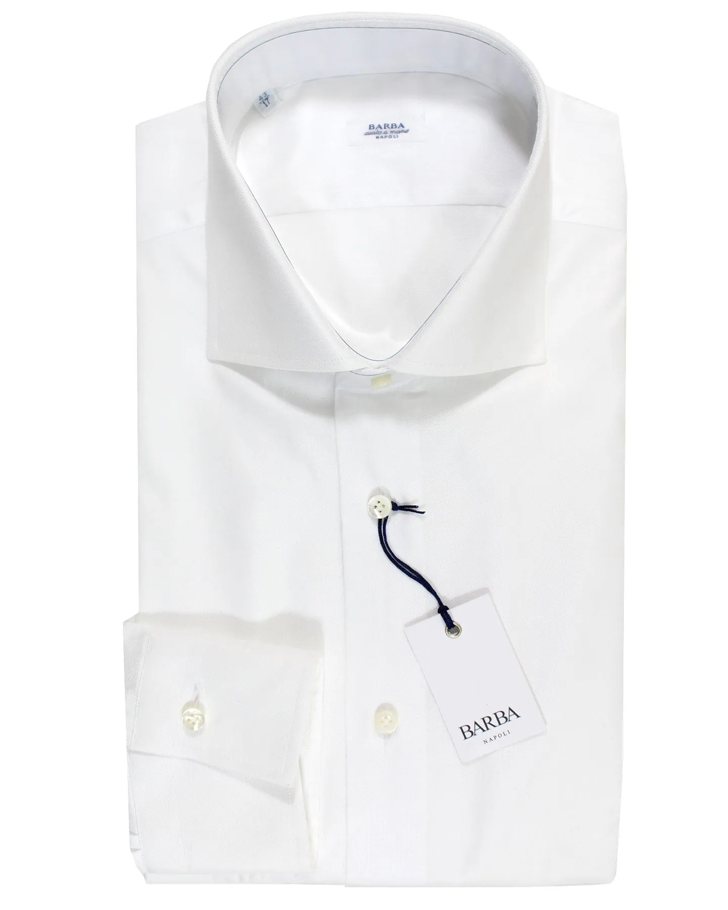 Barba Dress Shirt White 45 - 18 Modern Fit