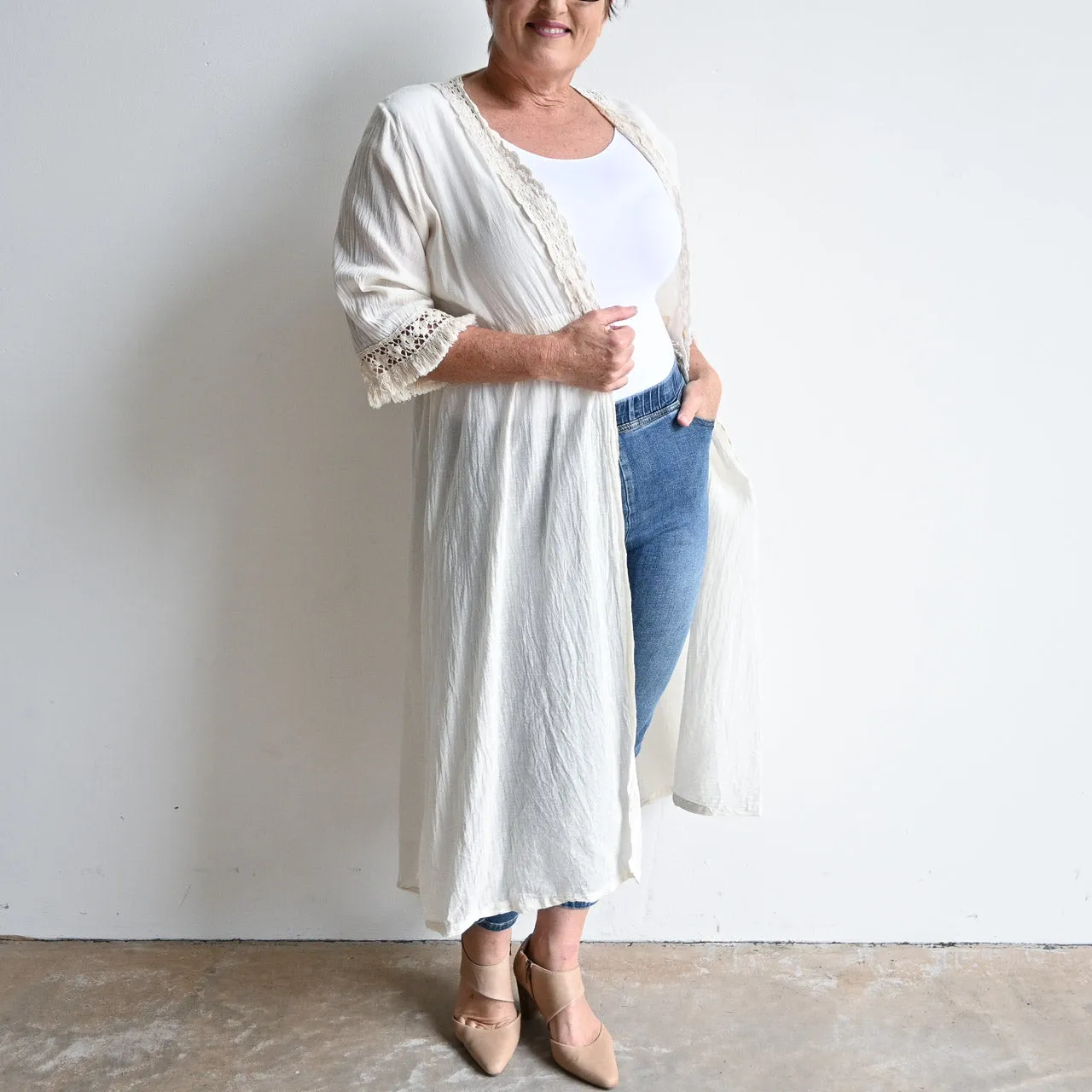 Beachcomber Cotton Lace Robe