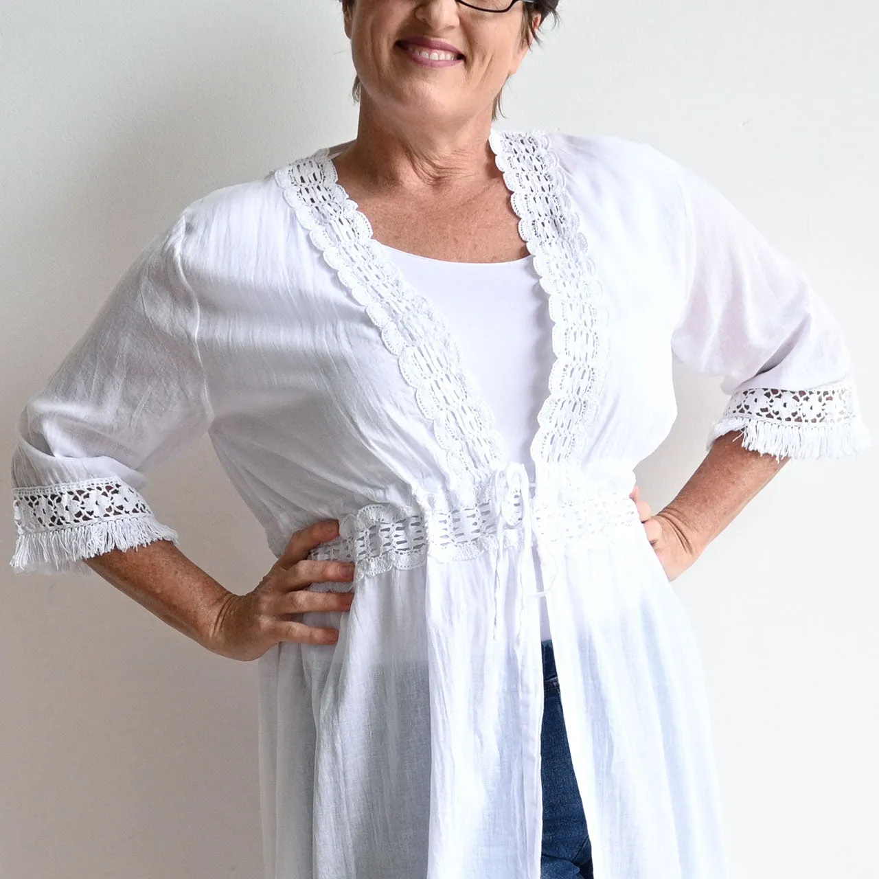 Beachcomber Cotton Lace Robe