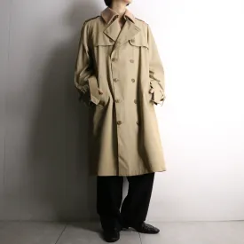 beige color 2way trench coat