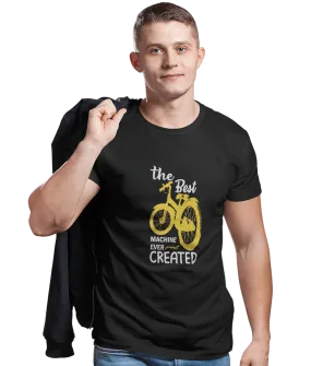 Bicycle theme printed tees (Black)