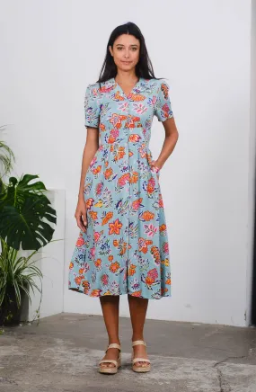 Birdy Dress in Kew Print