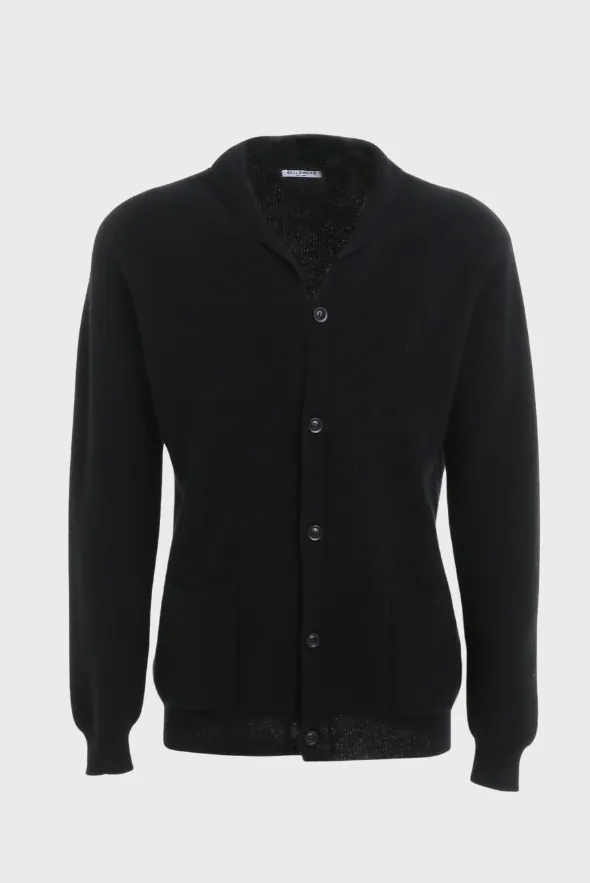 Black Cashmere Cardigan