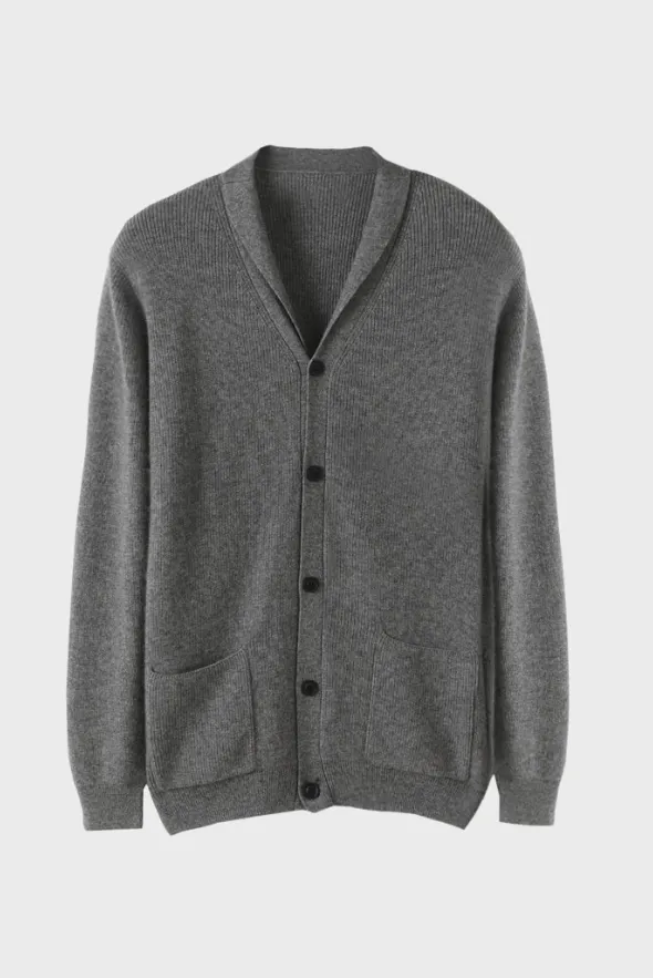 Black Cashmere Cardigan