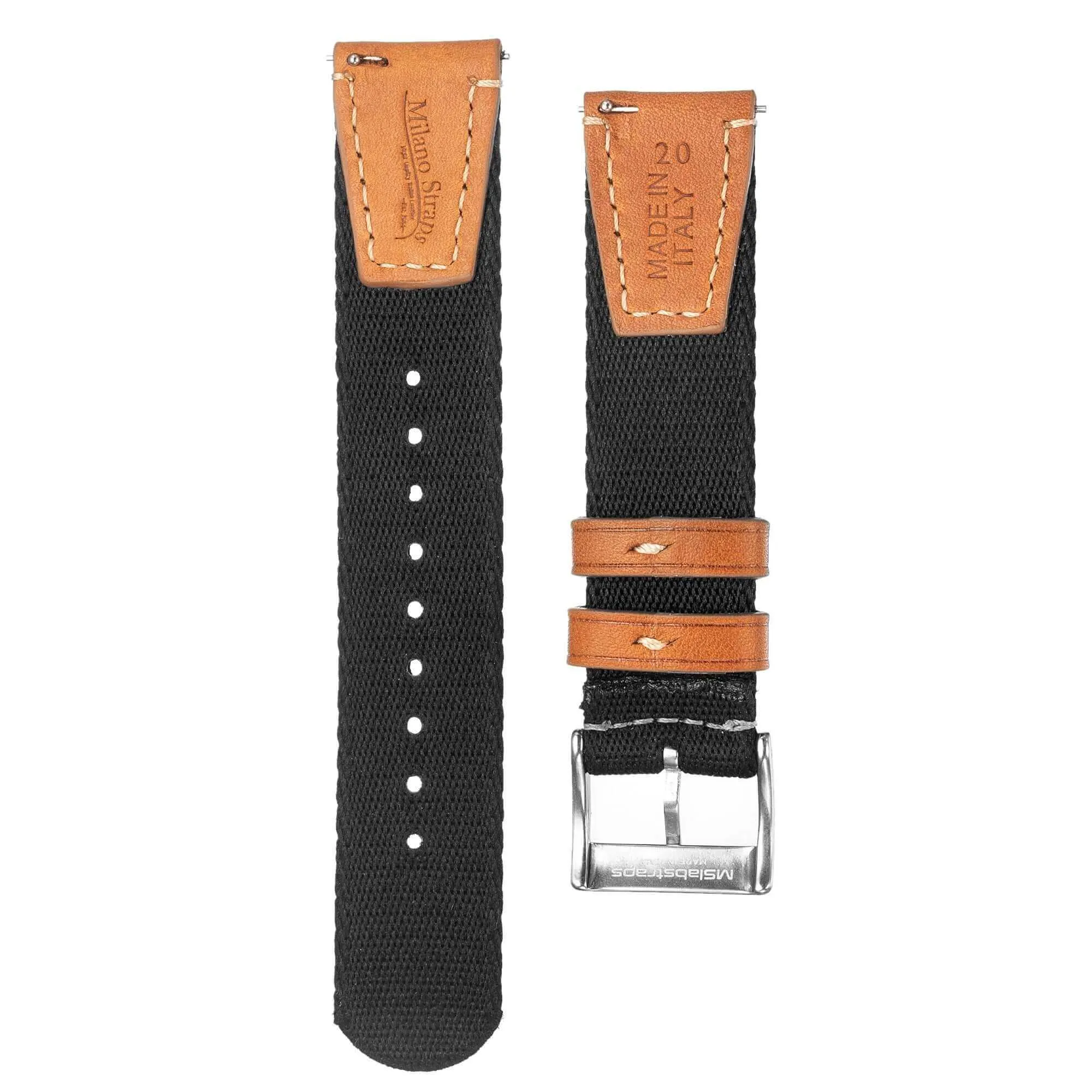 Black Two Piece Eco-Friendly Nylon Military Strap