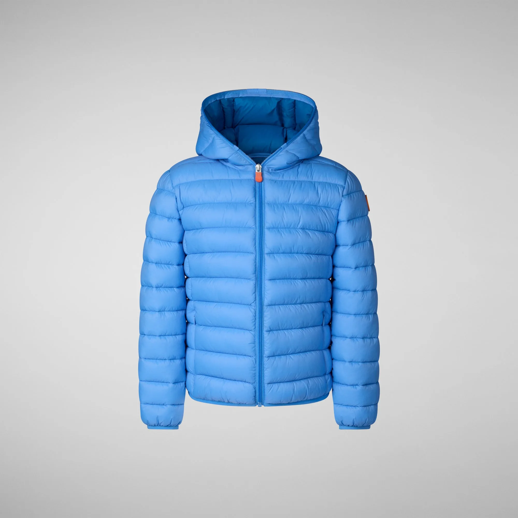 Boys' animal free puffer jacket Dony in cerulean blue