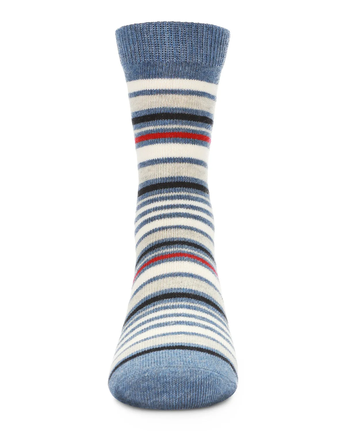 Boys' Multi Stripe Crew Socks