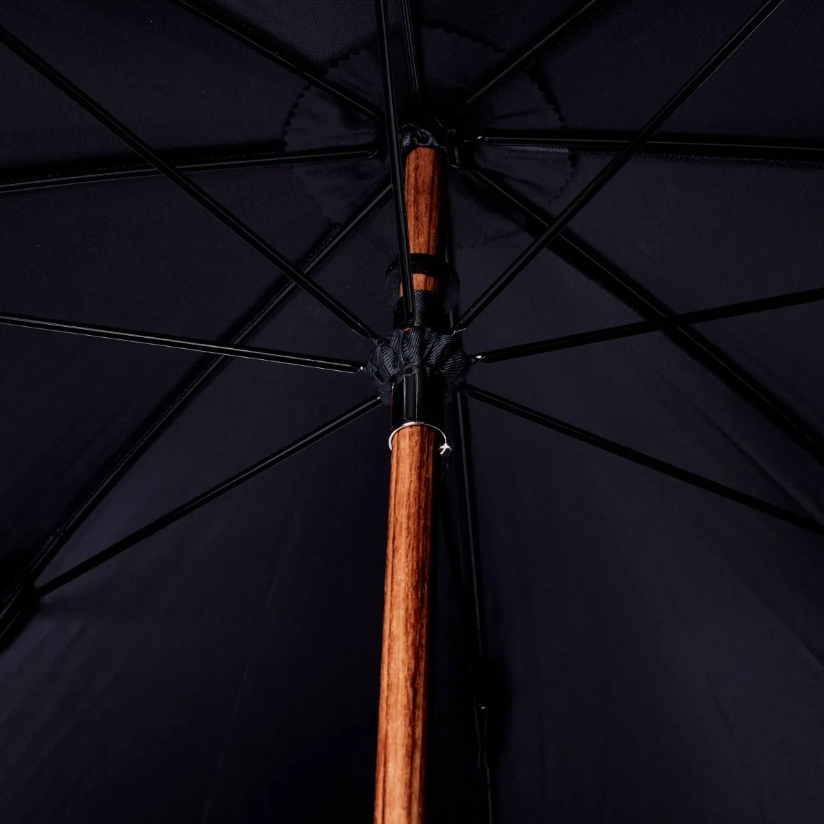 Brown Alligator Solid Stick with Black Canopy