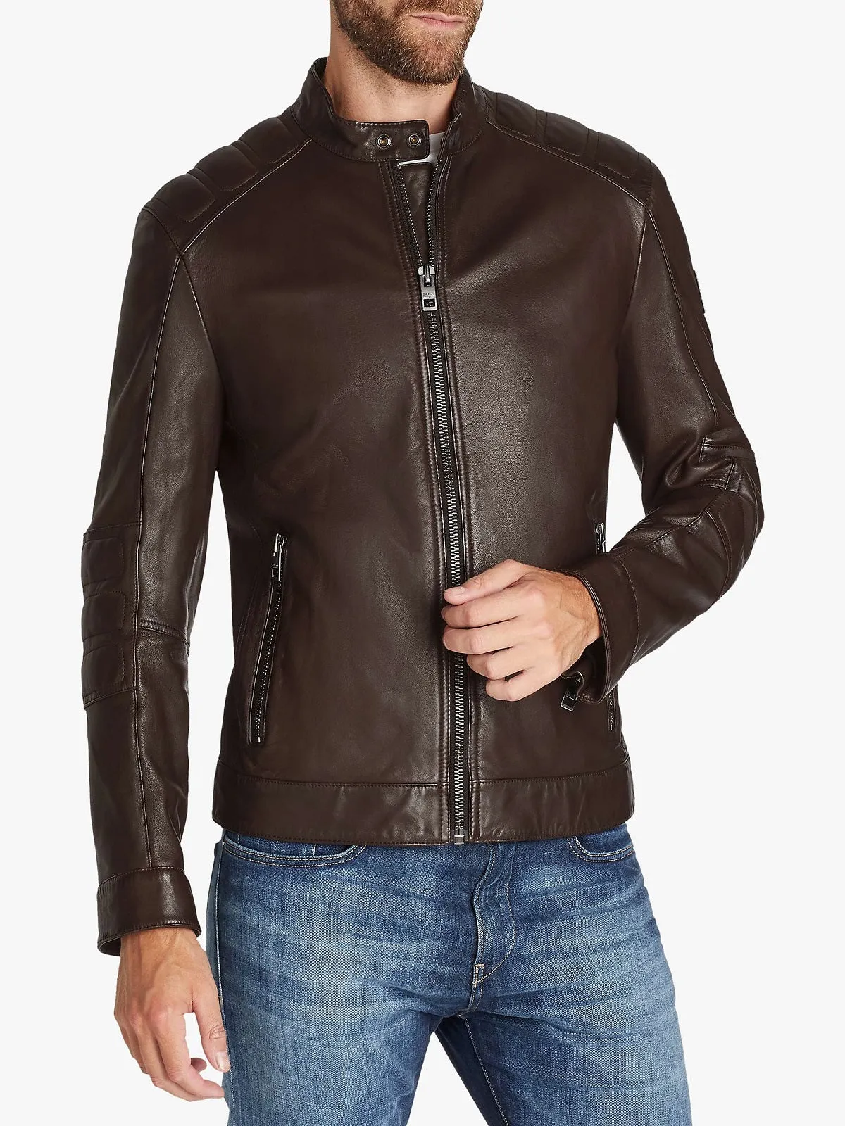 Brown Leather Jakcet