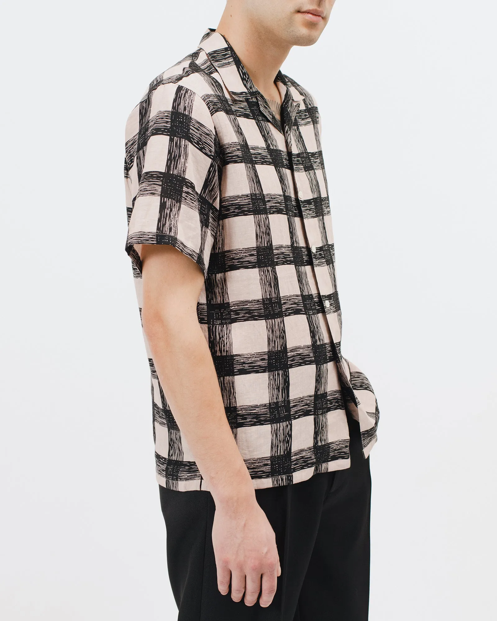 Brush Linen Shirt - Villa Pink