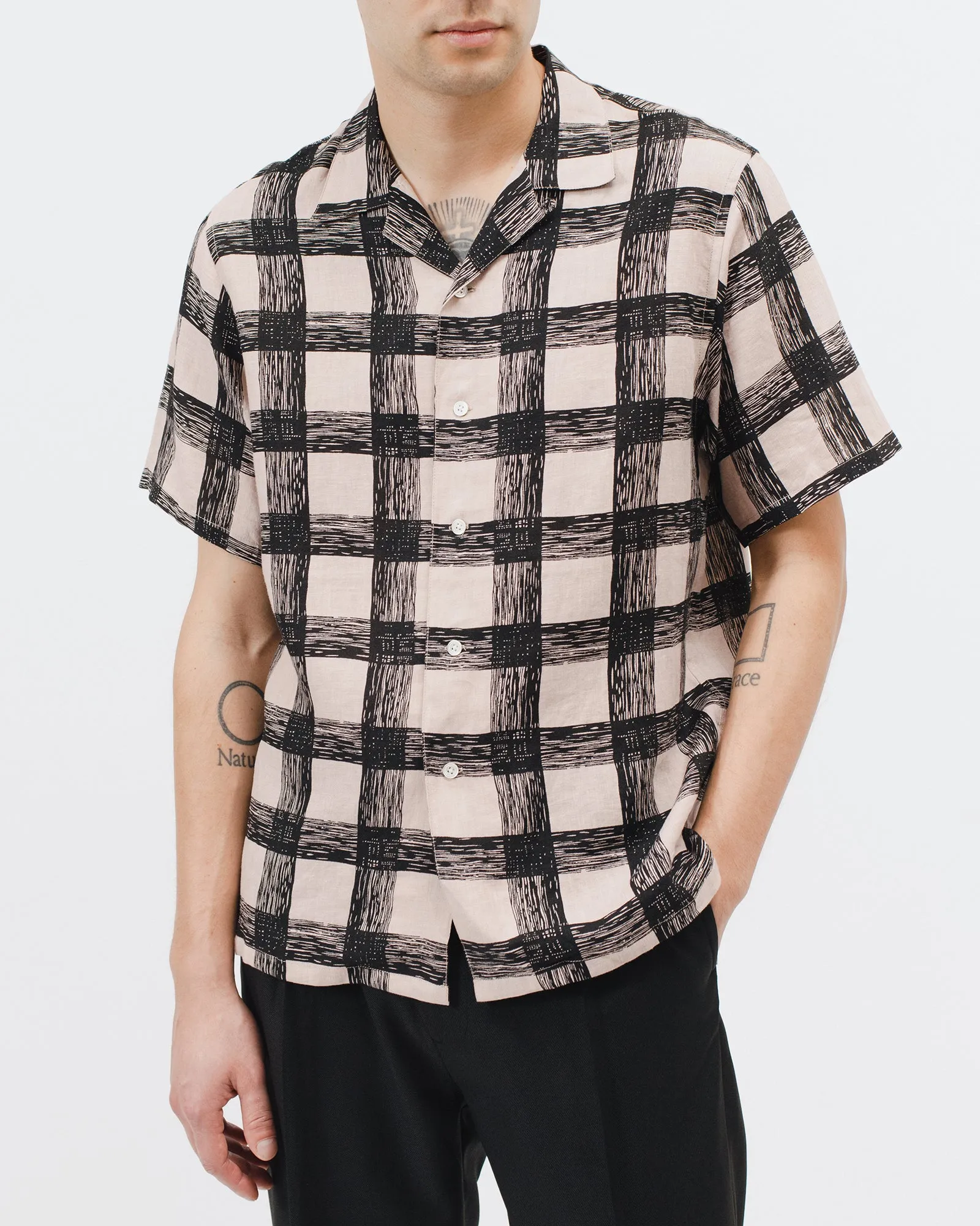 Brush Linen Shirt - Villa Pink