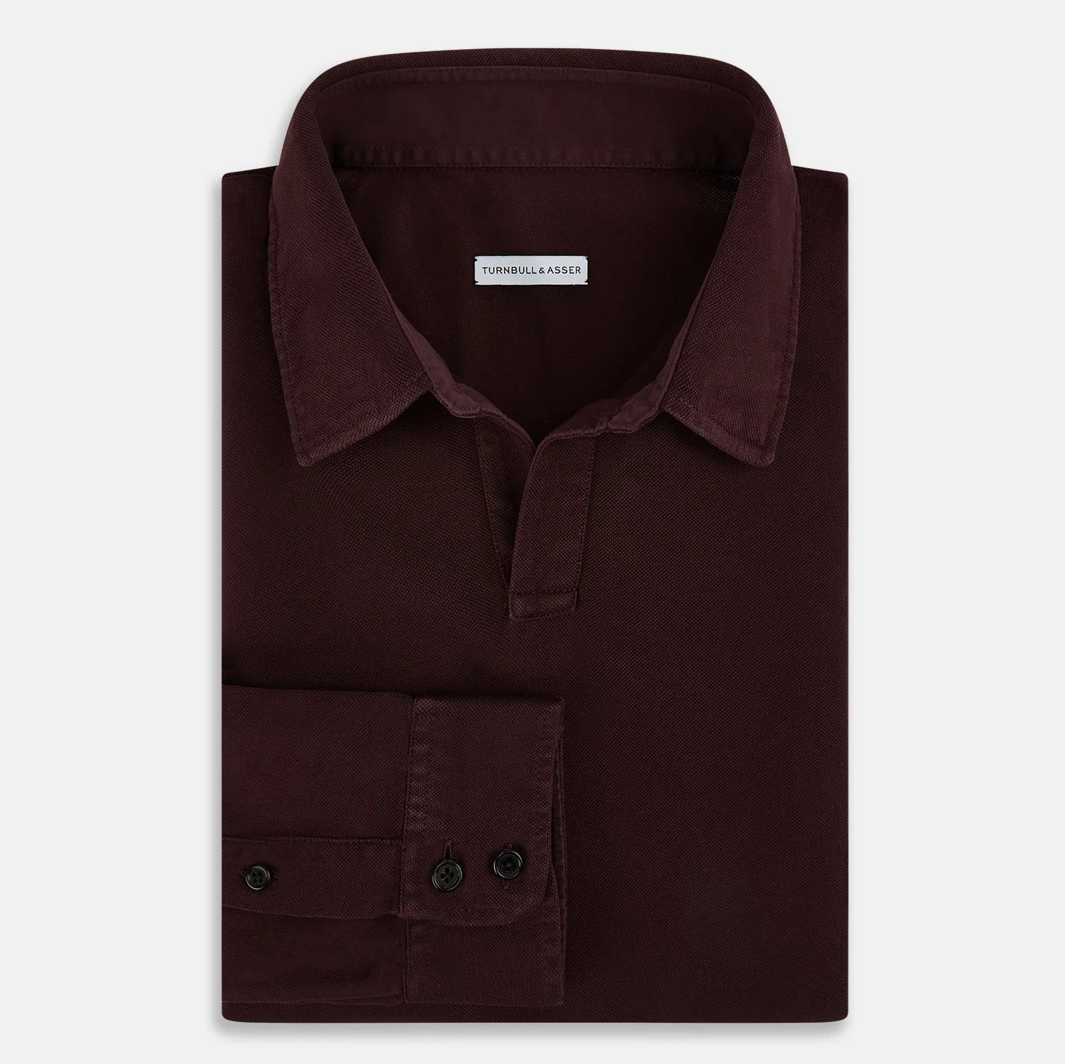 Burgundy Rugby Polo Shirt