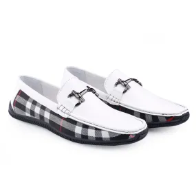 Bxxy's Vegan Leather Trendiest Checker Loafers for Men