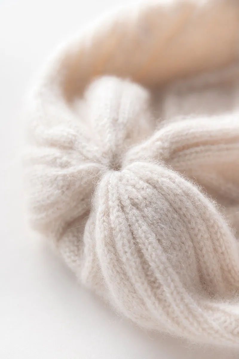 Cable-Knit Cashmere Beanie