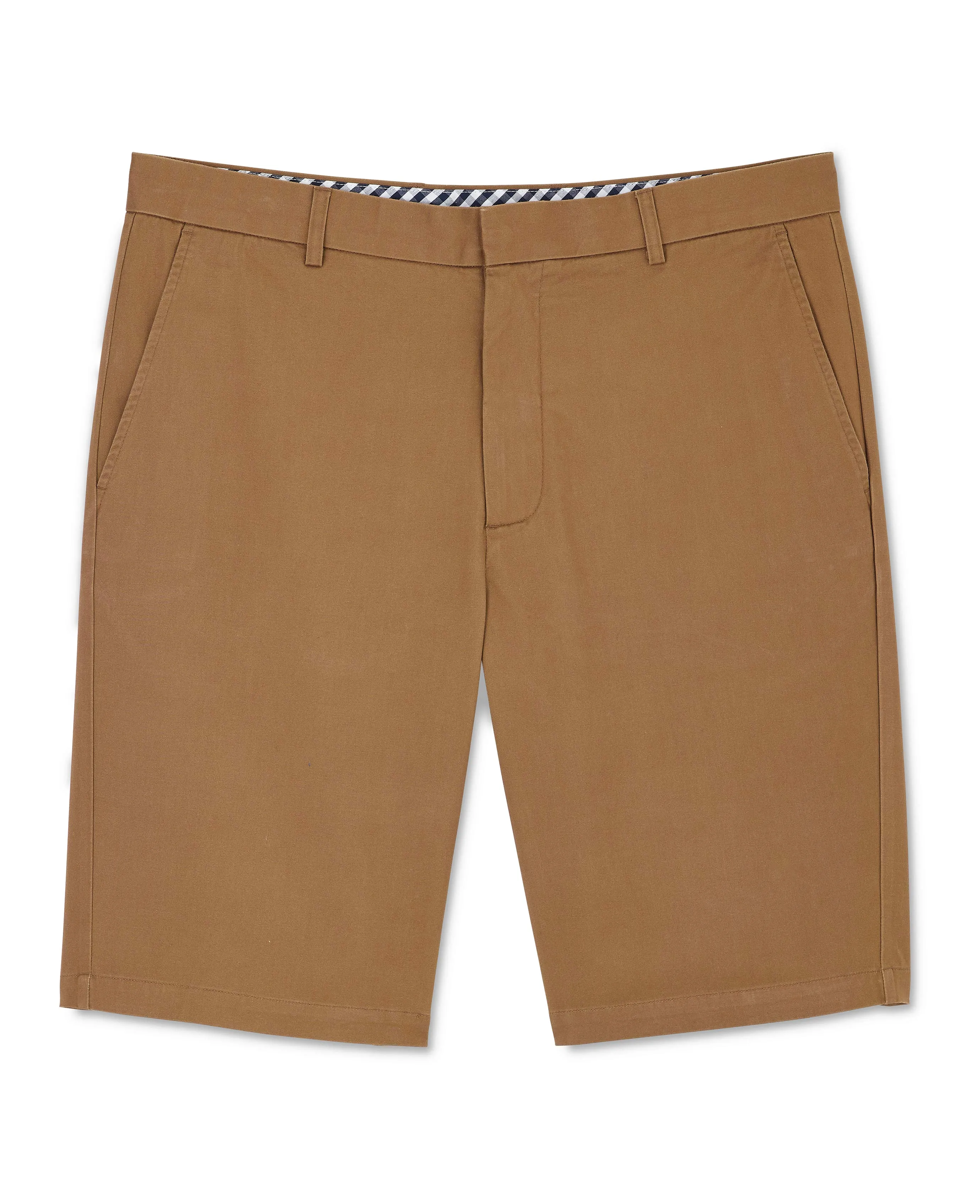 Cappuccino Stretch Cotton Tailored Fit Chino Shorts