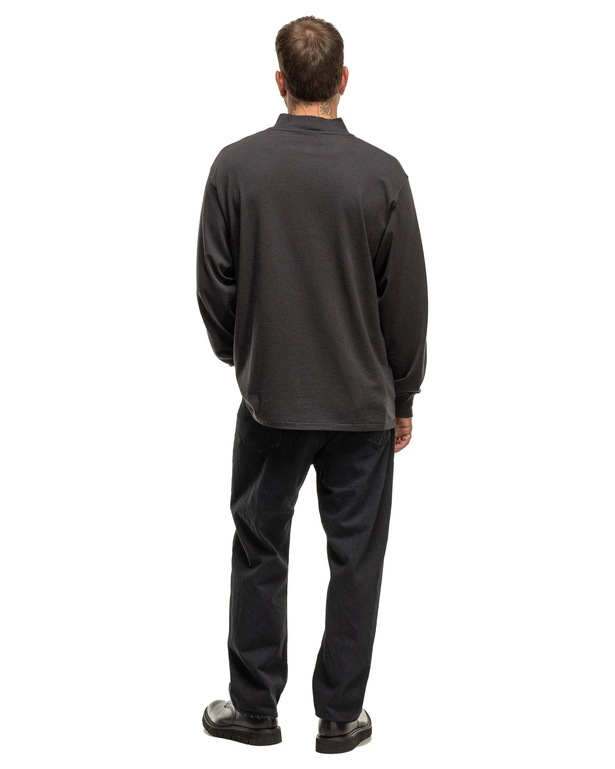 Cashmere Blend Turtle Neck L/S T-Shirt Charcoal