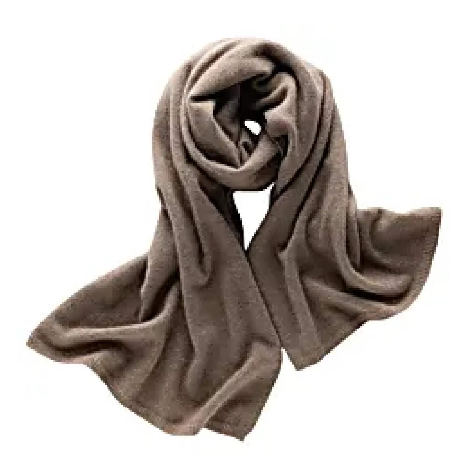 Cashmere Rib Trim Scarf 