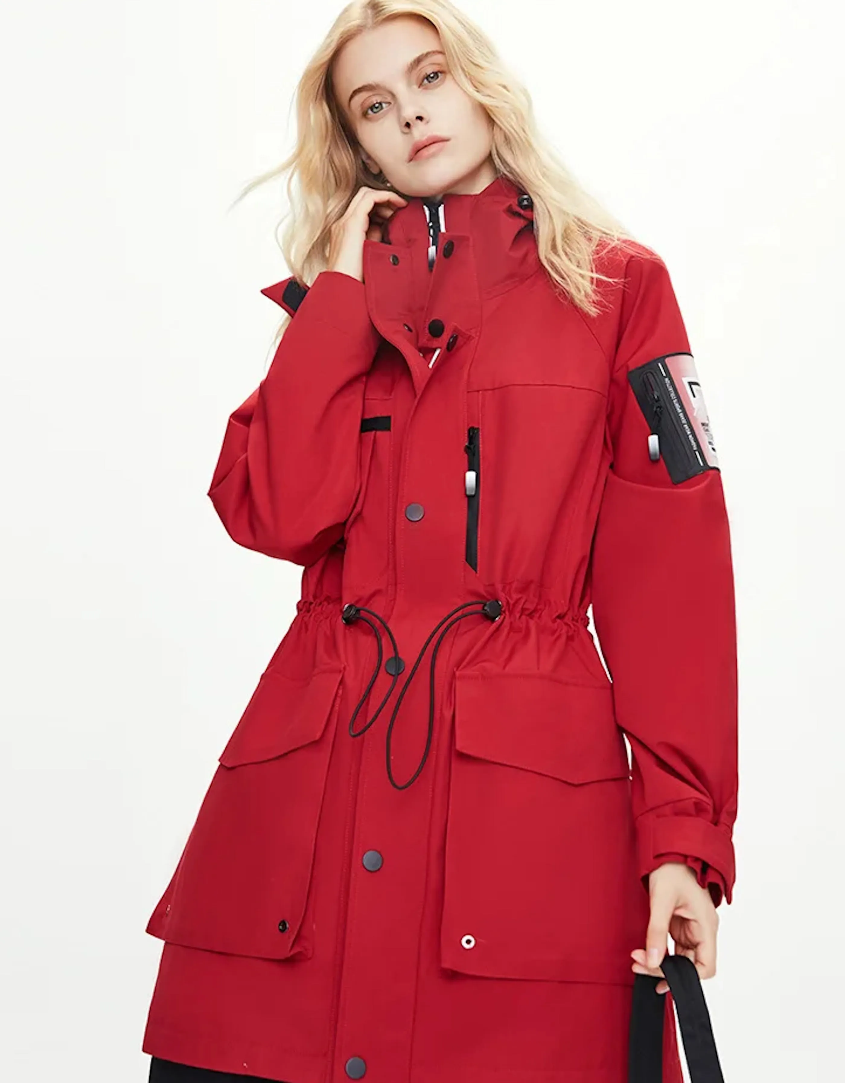 Casual Windbreaker Mid-length Trench Jacket