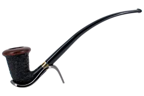 Chacom Rusticated Calabash Churchwarden Briar Pipe