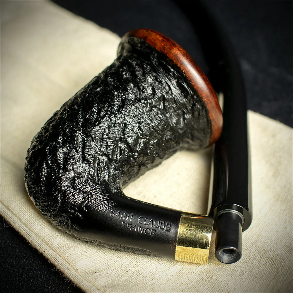 Chacom Rusticated Calabash Churchwarden Briar Pipe