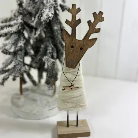 Christmas Standing Woollen Reindeer