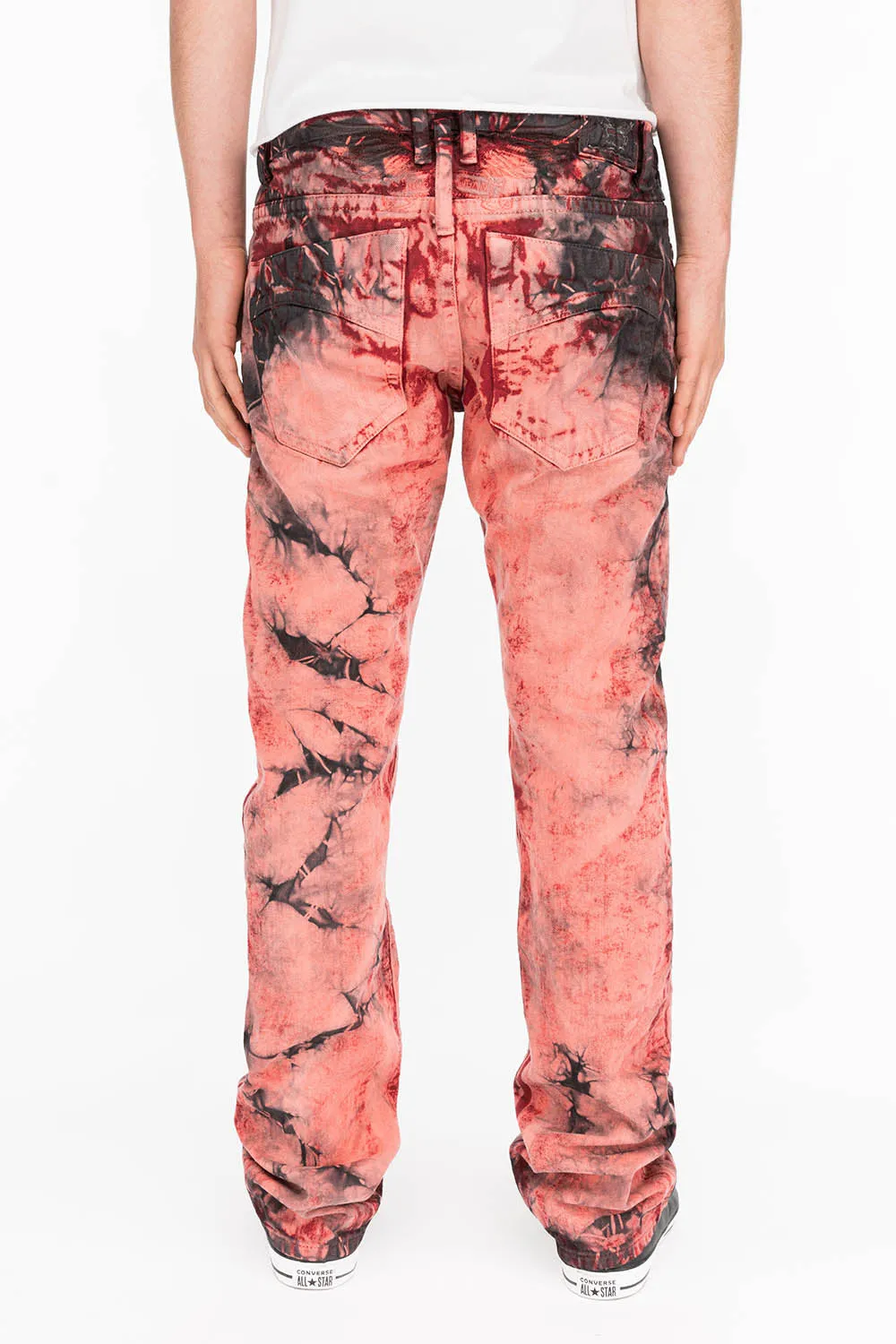 CLASSIC STRAIGHT LEG JEANS IN APACHE TIE DYE WASH