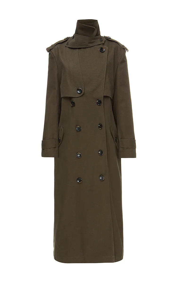 Cotton trench coat