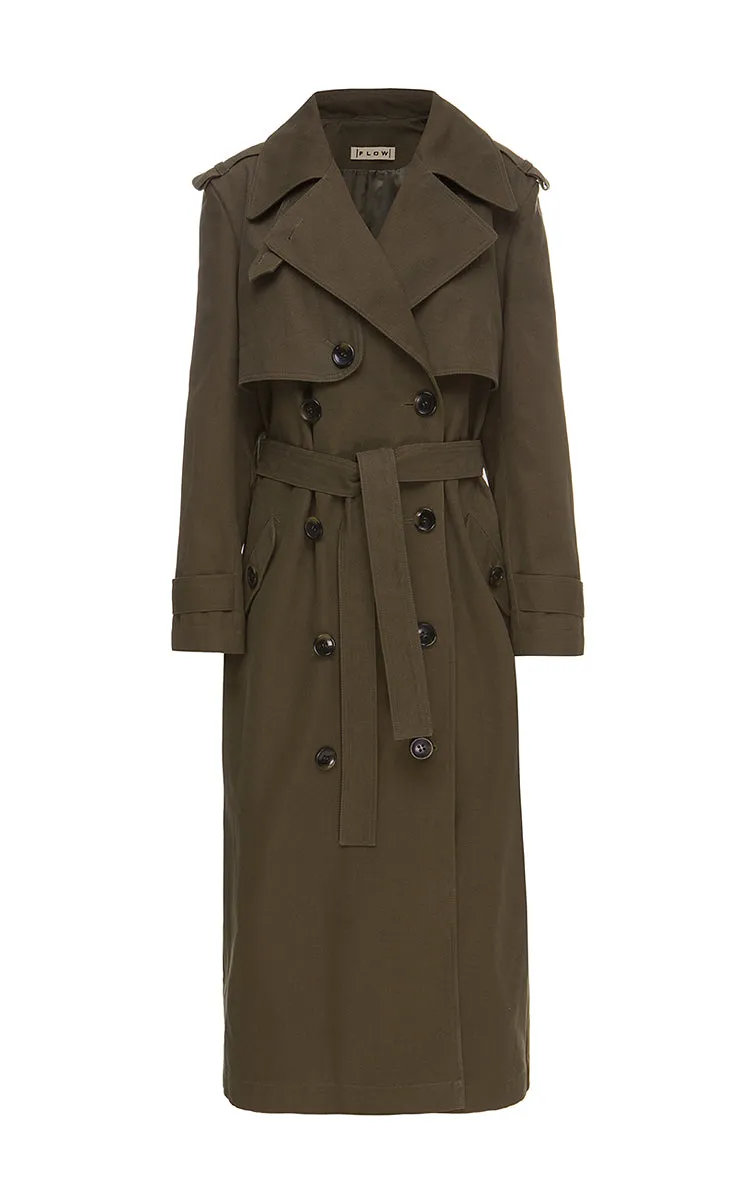 Cotton trench coat