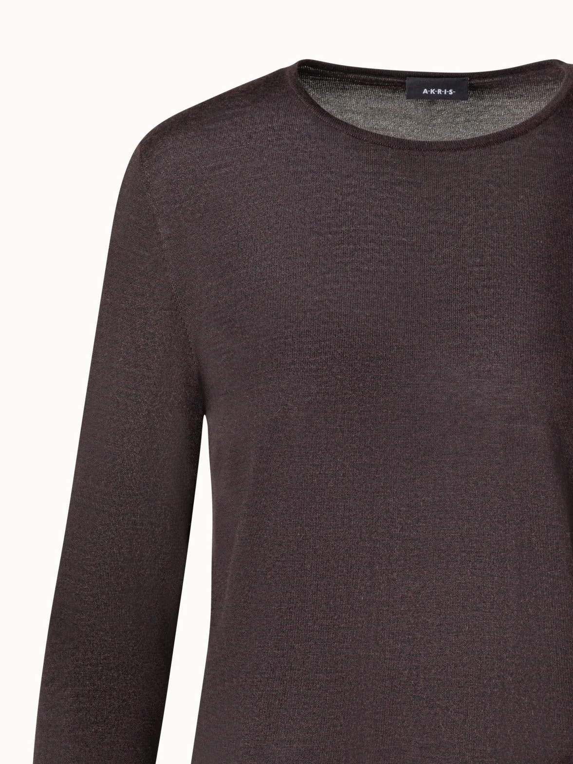 Crew Neck Cashmere Silk Sweater