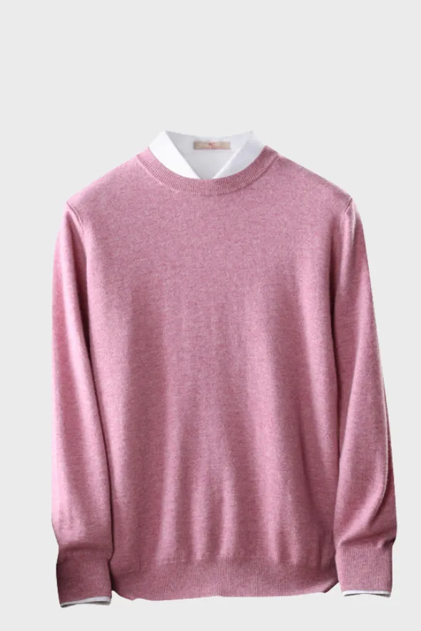 Crew-Neck Sweater ( Merino Cashmere Blended)