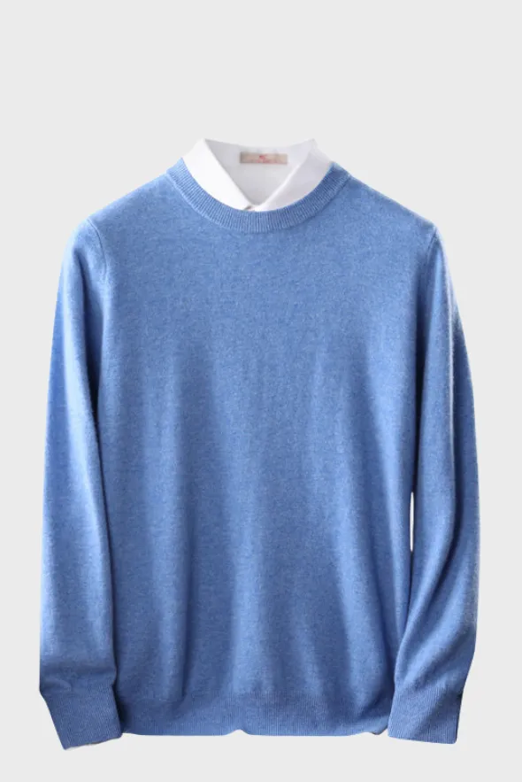 Crew-Neck Sweater ( Merino Cashmere Blended)