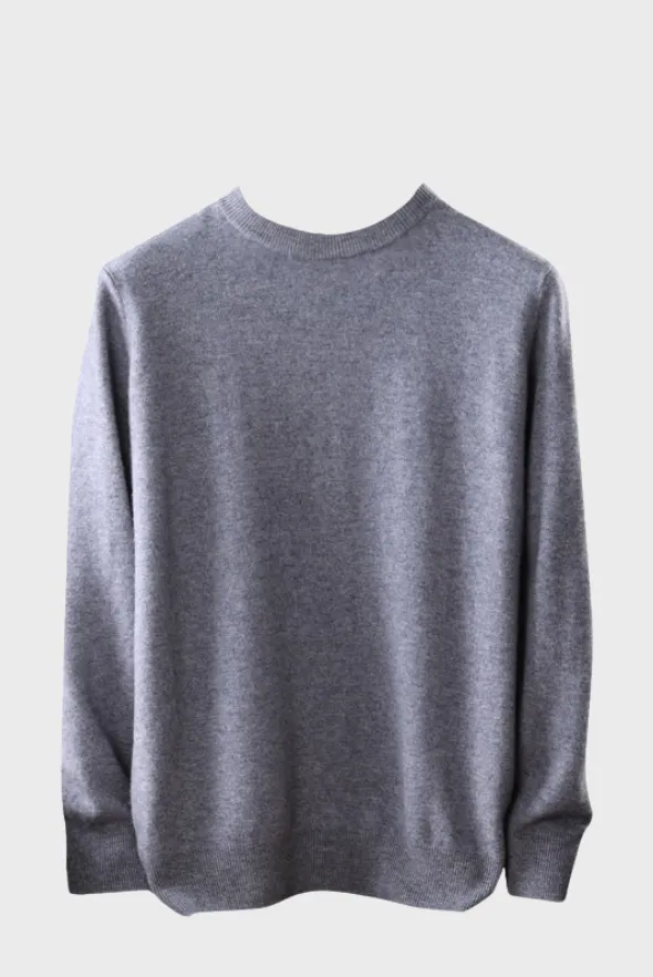 Crew-Neck Sweater ( Merino Cashmere Blended)